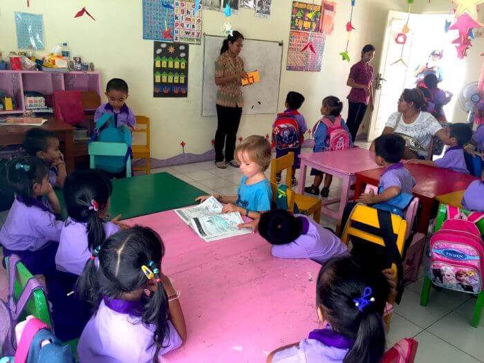 Indonesische Klassenzimmer 