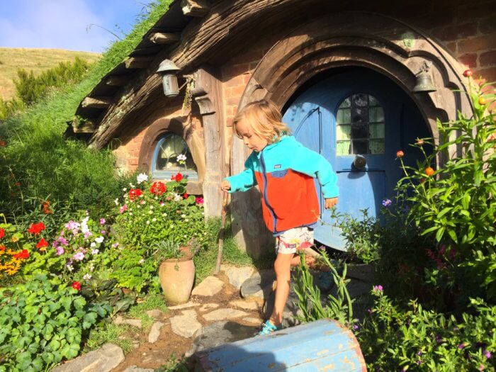 Hobbits auf Neuseeland Reise mit Kind